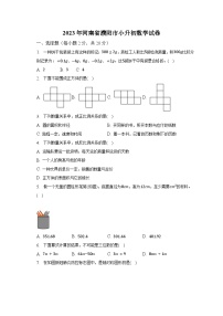 2023年河南省濮阳市小升初数学试卷（含解析）