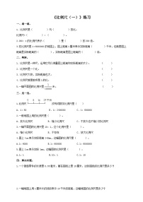 小学数学西师大版六年级上册比例尺精品达标测试