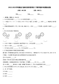 2022-2023学年黑龙江省哈尔滨市香坊区三下数学期末考试模拟试题含答案