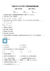 广南县2022-2023学年三下数学期末联考模拟试题含答案