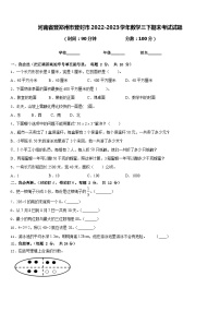 河南省登郑州市登封市2022-2023学年数学三下期末考试试题含答案