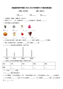 河南省郑州市中原区2022-2023学年数学三下期末经典试题含答案