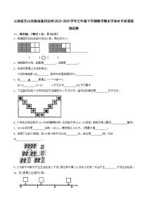 云南省文山壮族苗族自治州2022-2023学年三年级下学期数学期末学业水平质量监测试卷