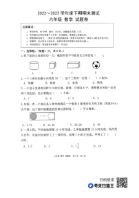 重庆市潼南区潼南小学校2022-2023学年六年级下学期期末数学试题