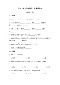 小学数学北师大版六年级上册1 生活中的比优秀达标测试