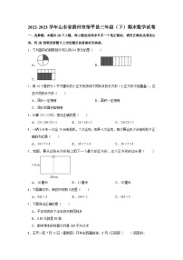 2022-2023学年山东省滨州市邹平县三年级下学期期末数学试卷（含解析）