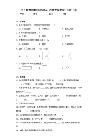 西师大版五年级上册轴对称图形复习练习题