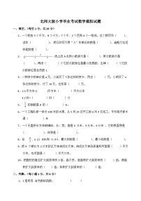 北师大版数学六年级下册小升初模拟卷（二）