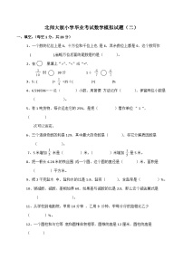 北师大版数学六年级下册小升初模拟卷（三）