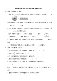 人教版数学小升初考试模拟卷（四）