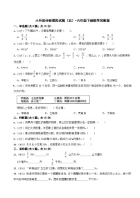 小升初分班模拟（试题）-六年级下册数学苏教版