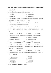 山东省青岛市即墨区2021-2022学年五年级下学期期末数学试卷