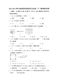 云南省昆明市盘龙区2022-2023学年五年级下学期期末数学试卷