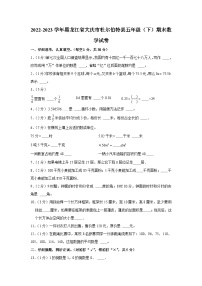 黑龙江省大庆市杜尔伯特蒙古族自治县2022-2023学年五年级下学期期末数学试卷