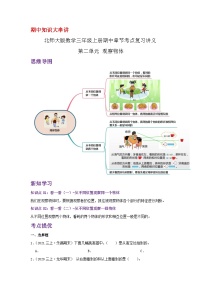 【期中复习】北师大版数学三年级上册--第二单元《观察物体》复习讲义（原卷版+解析版）.zip