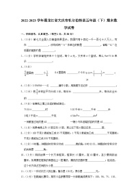 黑龙江省大庆市杜尔伯特蒙古族自治县2022-2023学年五年级下学期期末数学试卷