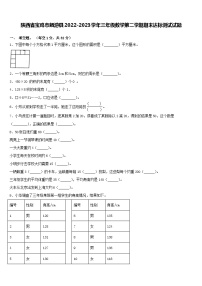 陕西省宝鸡市麟游县2022-2023学年三年级下学期期末达标测试数学试题