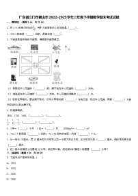 广东省江门市鹤山市2022-2023学年三年级下学期期末考试数学试题