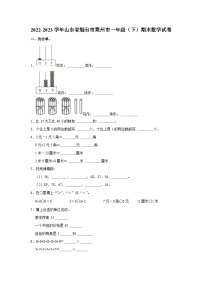 山东省烟台市莱州市2022-2023学年一年级下学期期末数学试卷