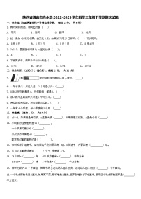 陕西省渭南市白水县2022-2023学年三年级下学期期末数学试题