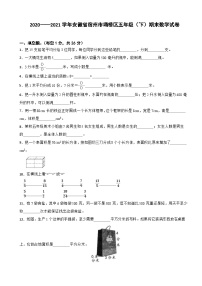 安徽省宿州市埇桥区2020-2021学年五年级下学期期末数学试卷