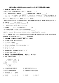 陕西省宝鸡市千阳县2022-2023学年三年级下学期期末数学试题