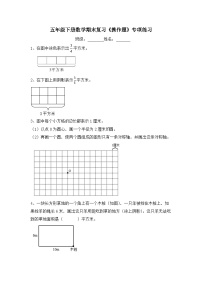 苏教版五年级下册数学期末复习《操作题》专项练习