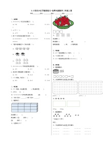 小学数学有多少点子达标测试