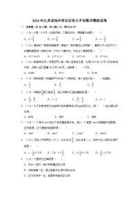 2024年江苏省扬州市仪征市小升初数学模拟试卷