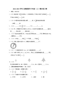 人教版六年级数学上册期末达标测试卷（试题）六年级上册数学人教版 (6)