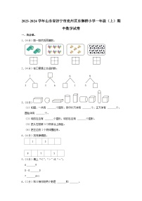 山东省济宁市兖州区兖州市东御桥小学2023-2024学年一年级上学期期中数学试卷