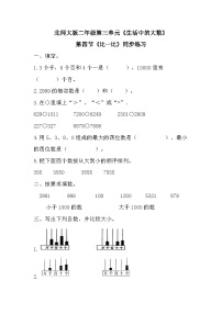 二年级下册数学一课一练比一比∣北师大版