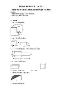 期中典型真题图形计算（1-4单元）-安徽省合肥市六年级上册数学高频易错押题卷（苏教版）