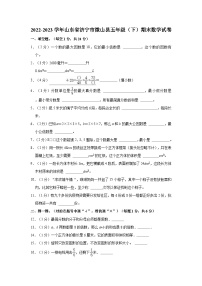 2022-2023学年山东省济宁市微山县五年级（下）期末数学试卷