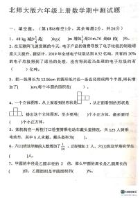 广东省梅州市蕉岭县文福镇四校联考2023-2024学年六年级上学期11月期中数学试题