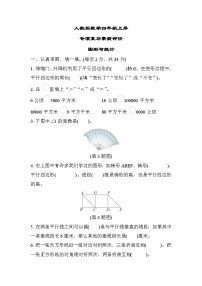 人教版数学四上 图形与统计 专项复习测评（含答案）