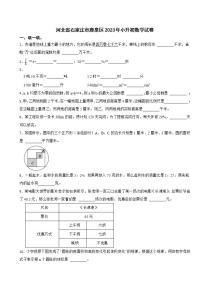 河北省石家庄市鹿泉区2023年小升初数学试卷