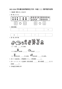 湖北省孝感市汉川市2023-2024学年一年级上学期期中数学试卷