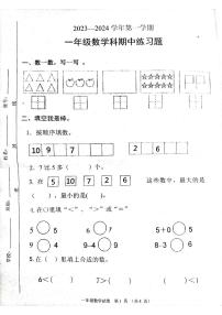 广东省清远市清城区小学2023-2024学年一年级上学期11月期中数学试题