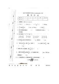 河南省南阳市唐河县2023-2024学年六年级上学期数学期中试卷