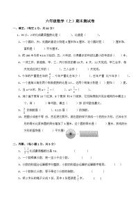 北师大版数学六年级上册期末测试卷（试题）