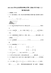 山东省青岛市崂山区第二实验小学2023-2024学年六年级上学期期中数学试卷