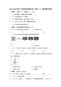 广东省茂名市高州市2022-2023学年三年级下学期期末数学试卷