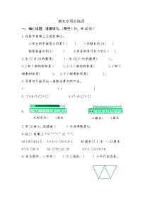 期末专项训练（试题）-二年级上册数学苏教版