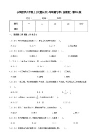 【期末专项提优】小学数学六年级上册（比的认识）专项复习卷（含答案）北师大版