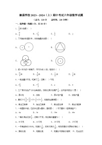 黑龙江省哈尔滨德强学校2023-2024学年六年级上学期期中数学试题（五四制）（含解析）