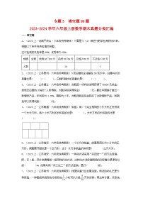 专题3填空题99题-2023-2024学年六年级上册数学期末真题分类汇编（苏教版）