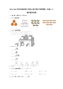 河南省周口市沈丘县中英文学校等校2023-2024学年一年级上学期期中数学试卷