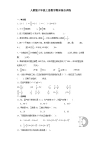 期末综合训练（试题）人教版六年级上册数学