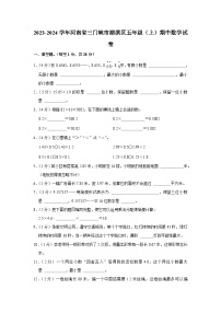 河南省三门峡市湖滨区2023-2024学年五年级上学期期中数学试卷